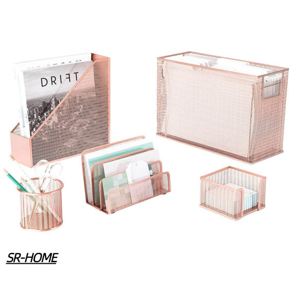 SRHOME 5 Piece Cute Desk Organizer Set Wayfair